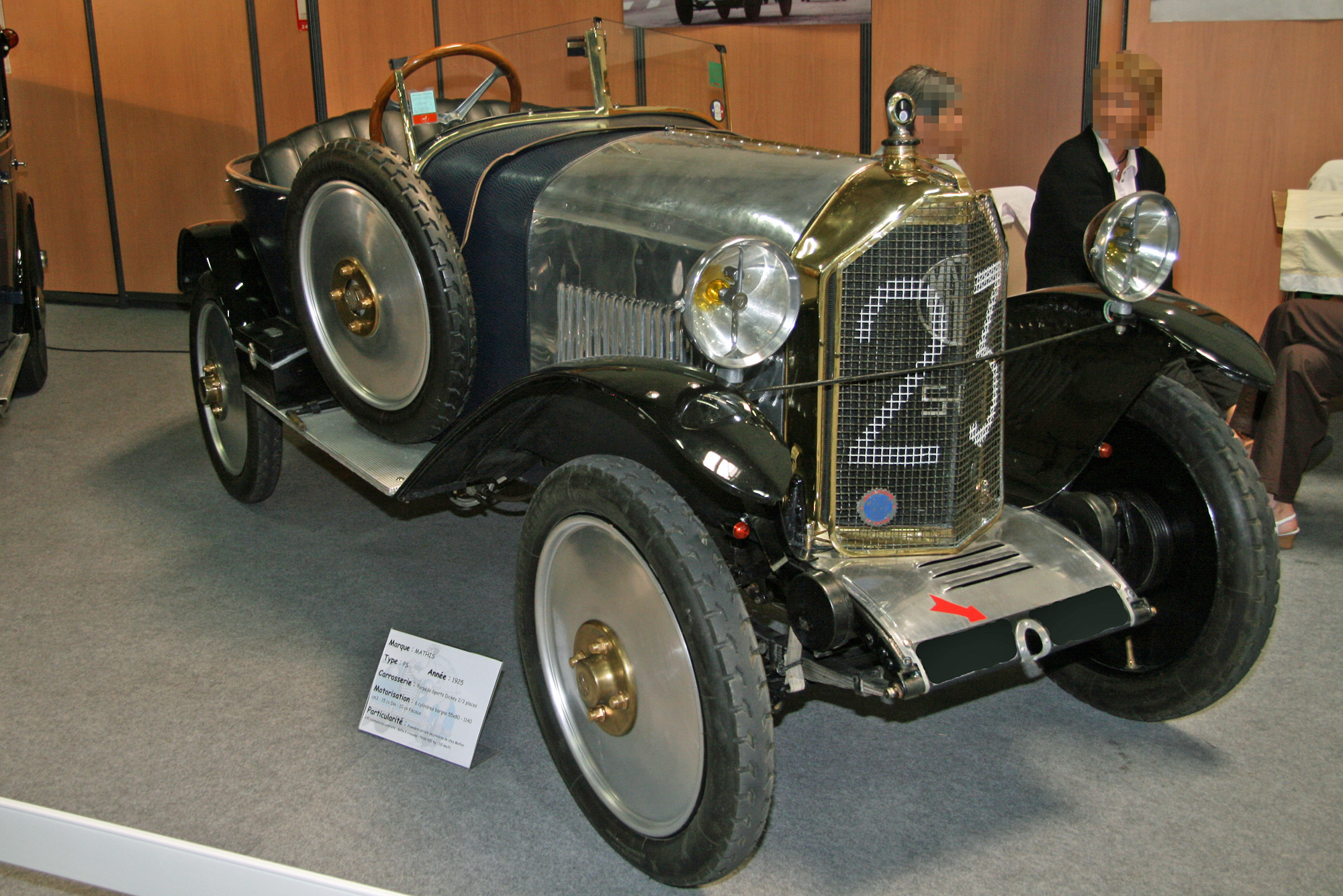 Description du véhicule Mathis PS Encyclopédie automobile