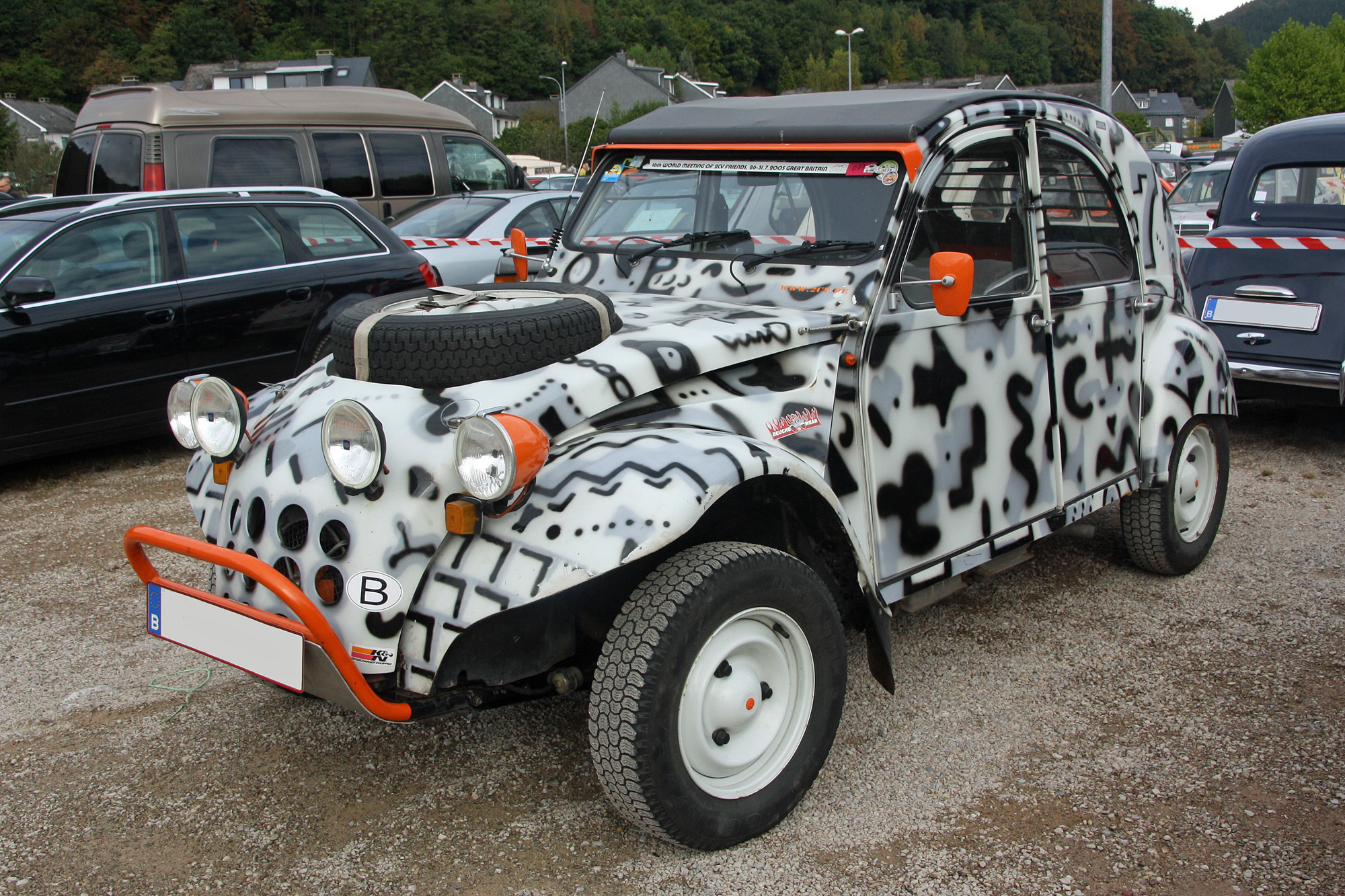 Citroën 2cv transformée (peinture)