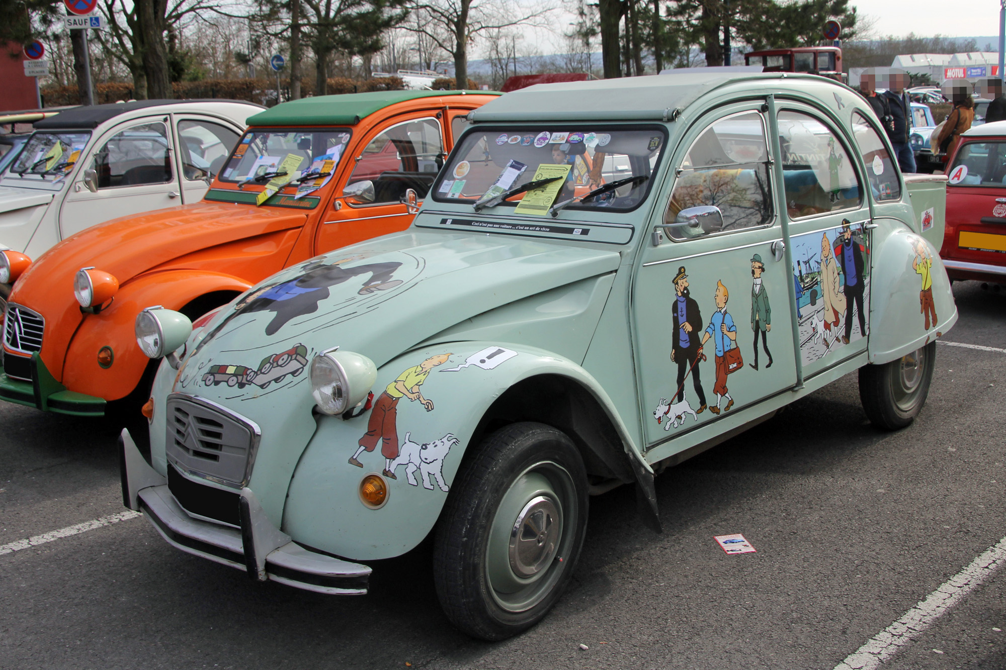 Citroën 2cv transformée (peinture)