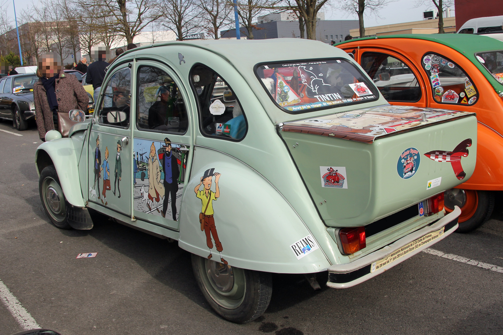 Citroën 2cv transformée (peinture)