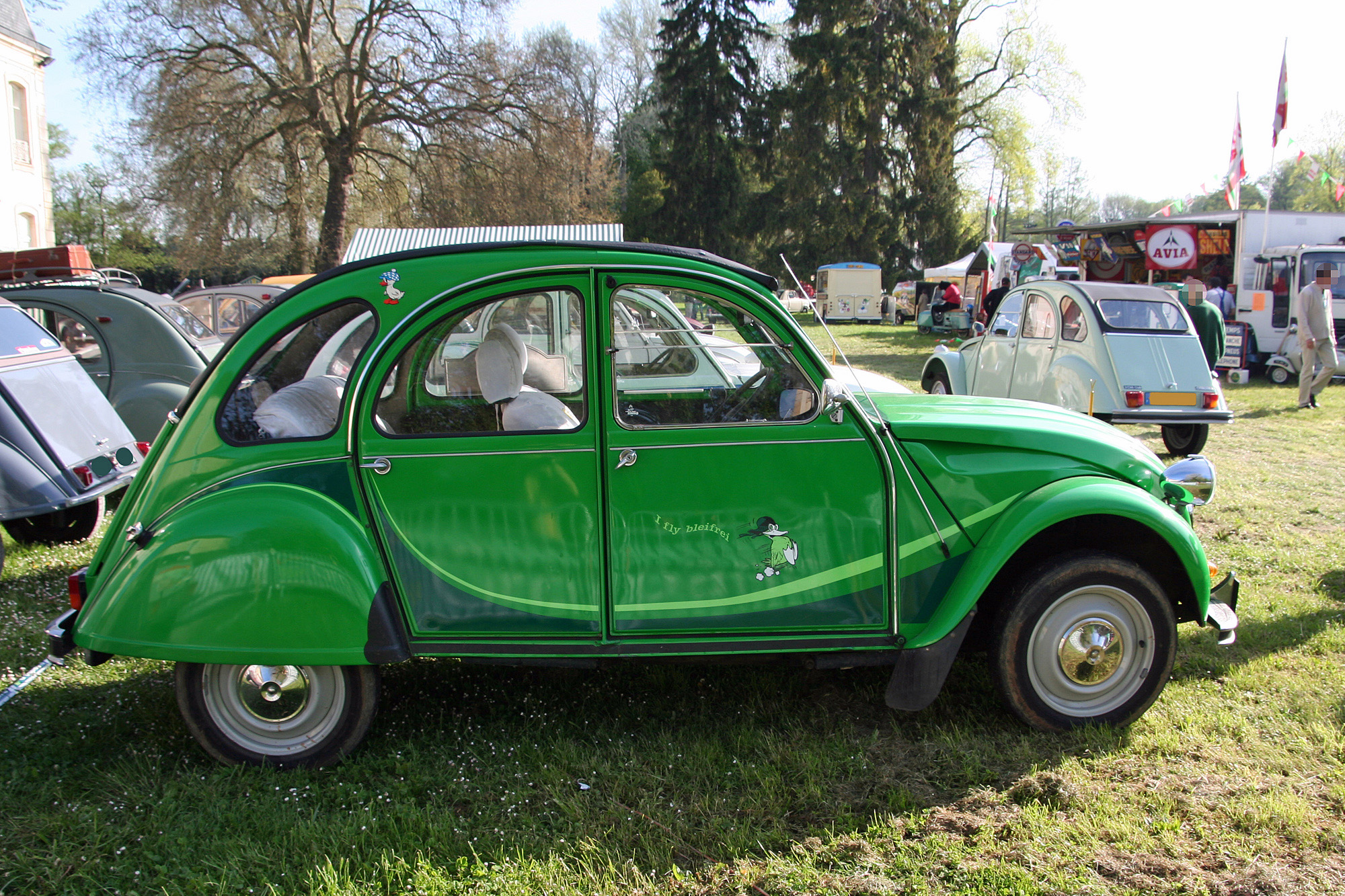 Citroën 2cv Ente grun