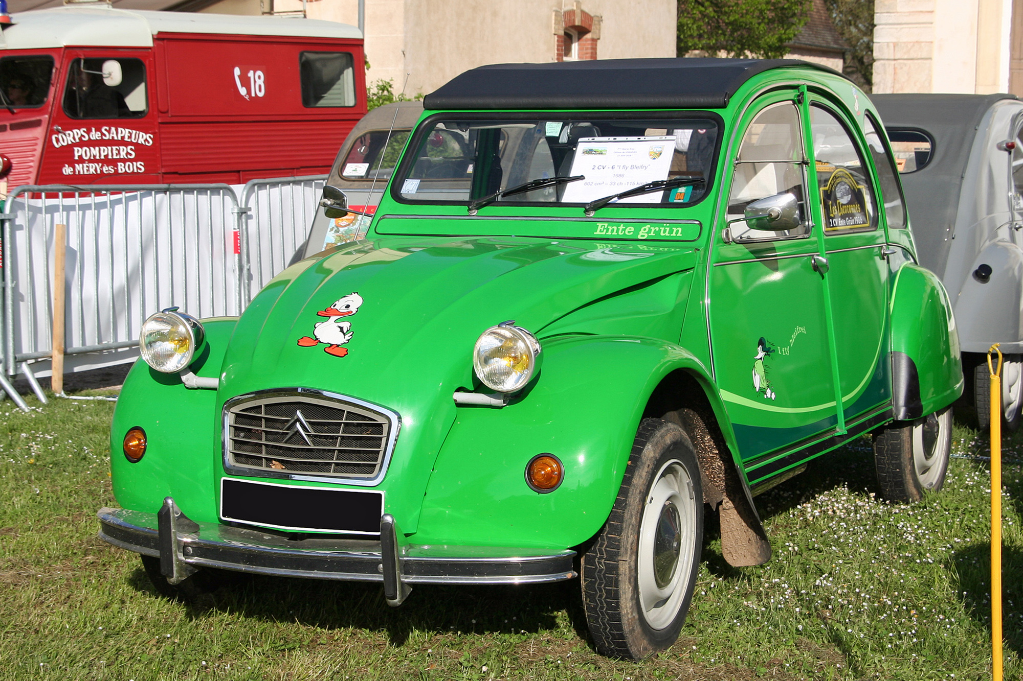 Citroën 2cv Ente grun