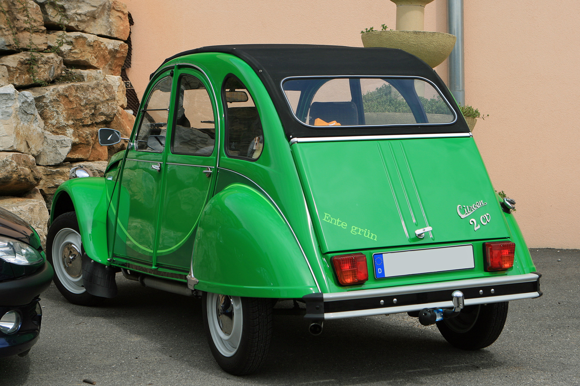 Citroën 2cv Ente grun