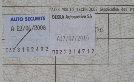 Airbag defectueux controle technique